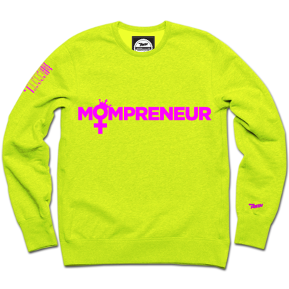 Mompreneur Neon Crewneck