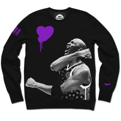 Purple Hearted Crewneck