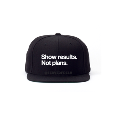 Show Results Snapback Hat