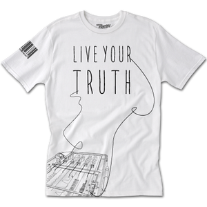 Live Your Truth White Tee