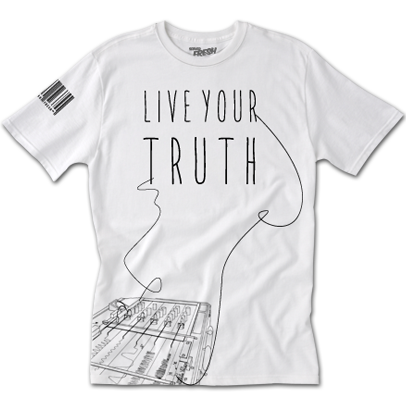 Live Your Truth White Tee